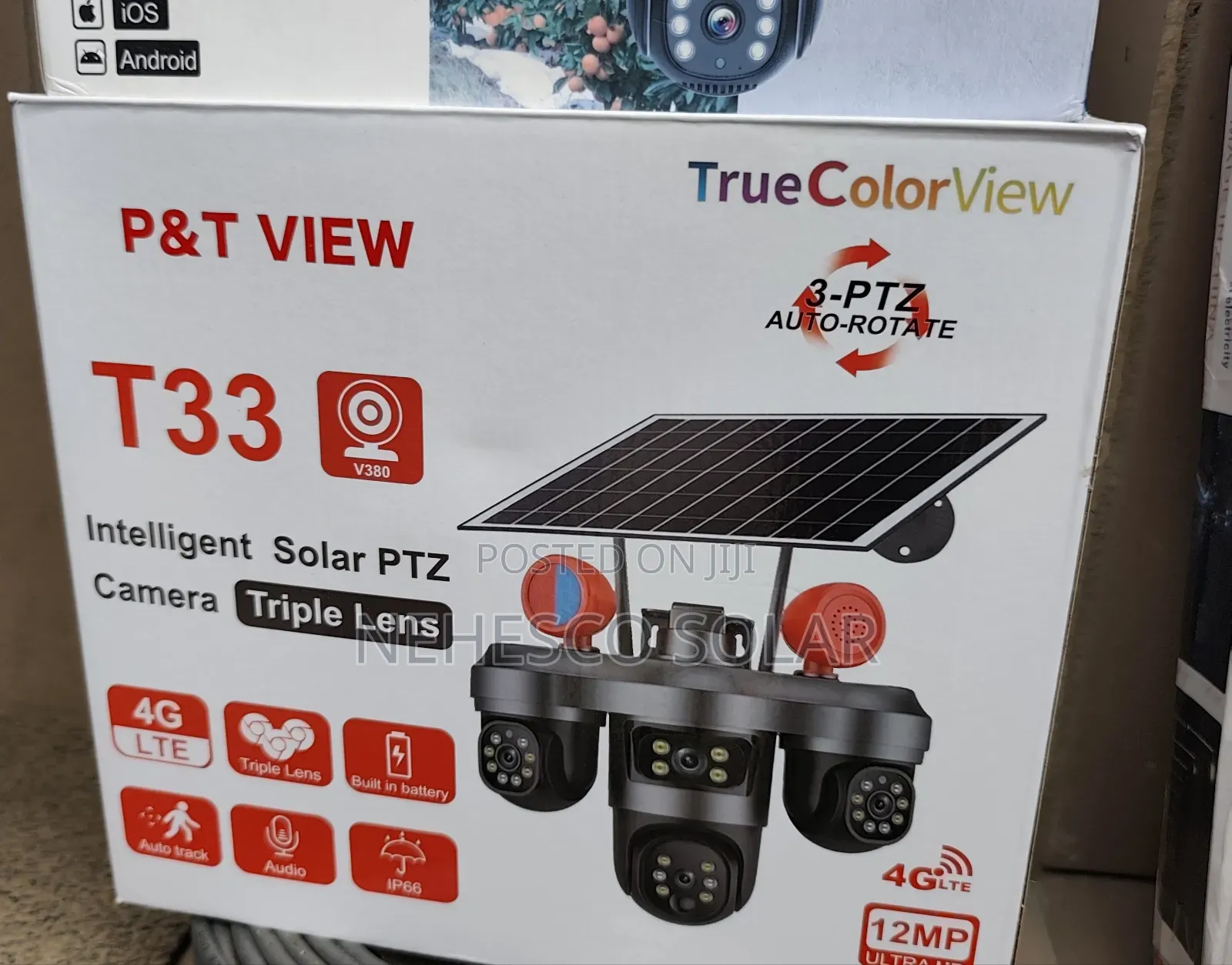 Smart T33 Triple Lens Solar Security Camera