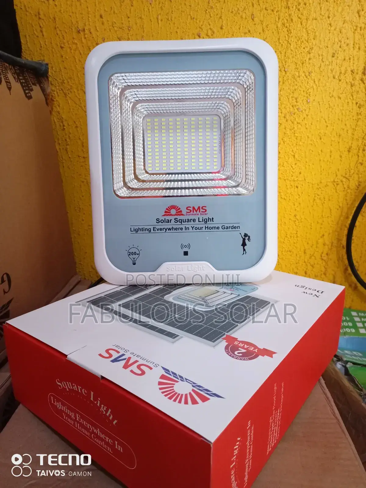 200watts SMS Solar Flood Light