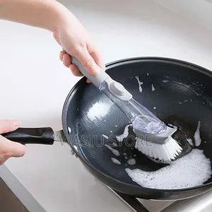 3 in 1 Dish Cleaning Brush With Soap Dispenser Sponge