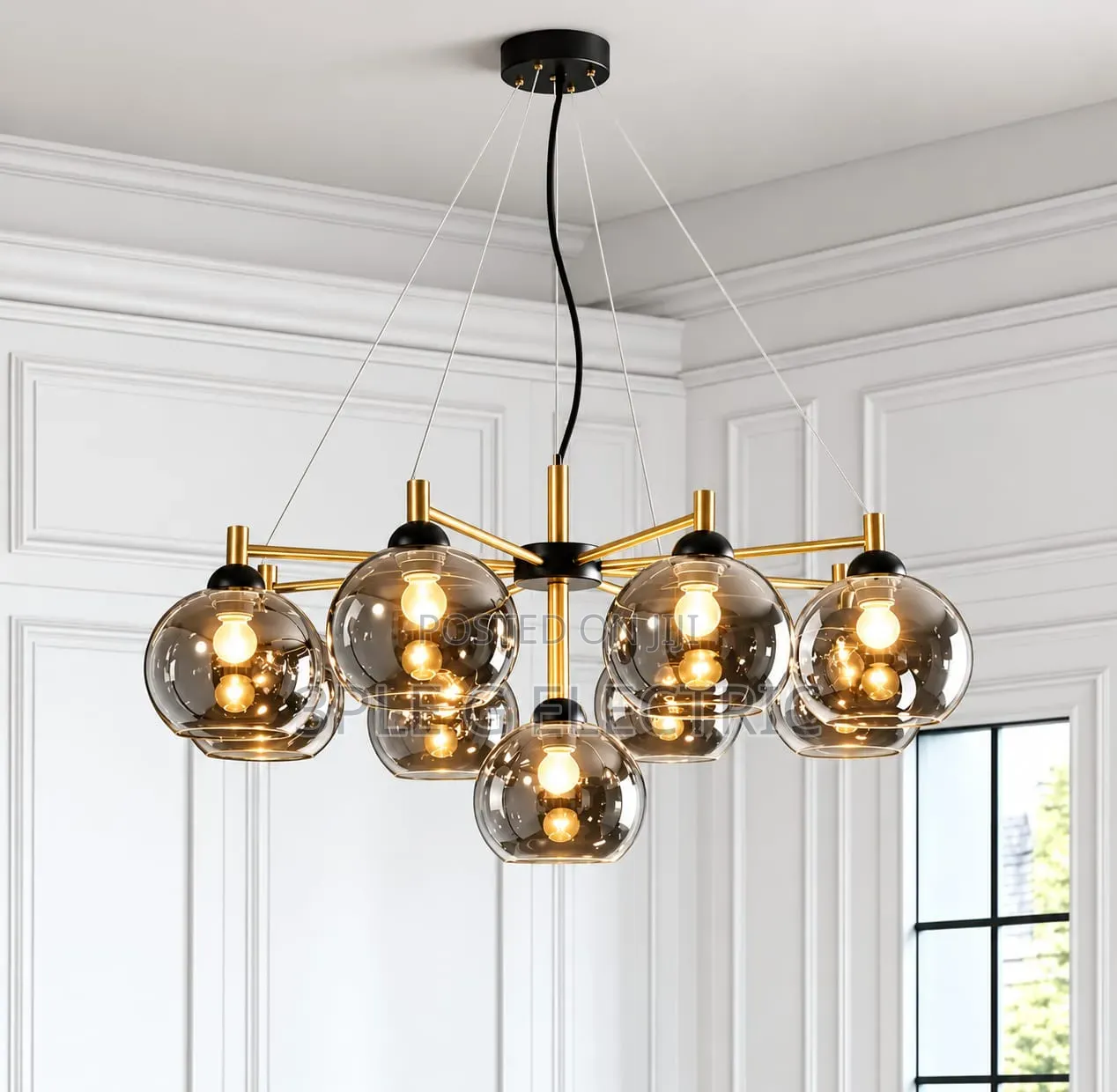 By9 - Chanderlier Black | Gold 