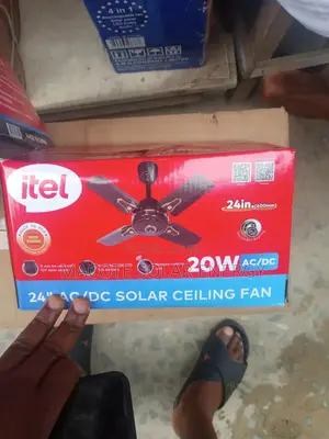 20w AC/DC Solar Short Bled Fan