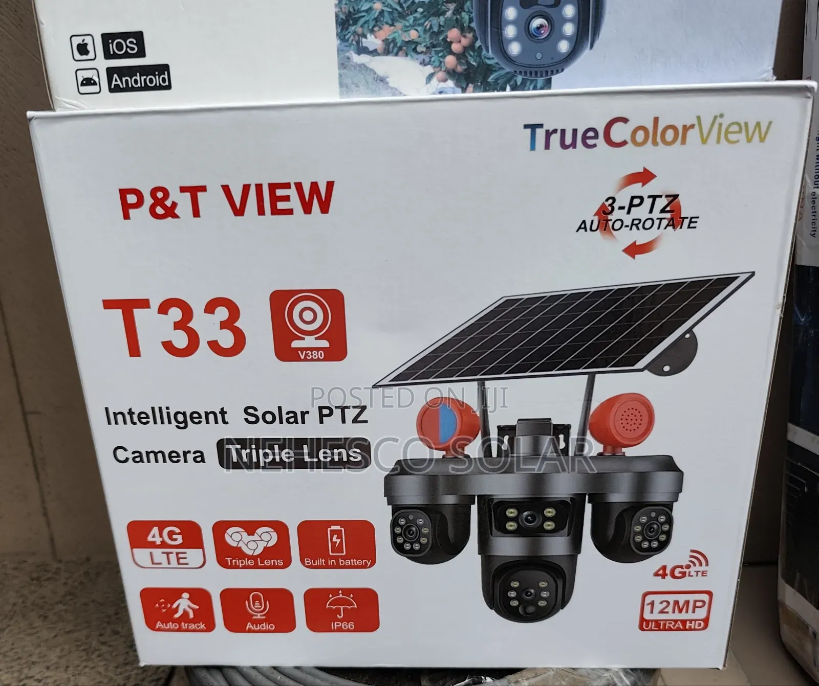 Intelligent T33 Solar PTZ Camera With 4G SIM