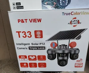 Triple Lens Solar PTZ Camera With Auto Tracking