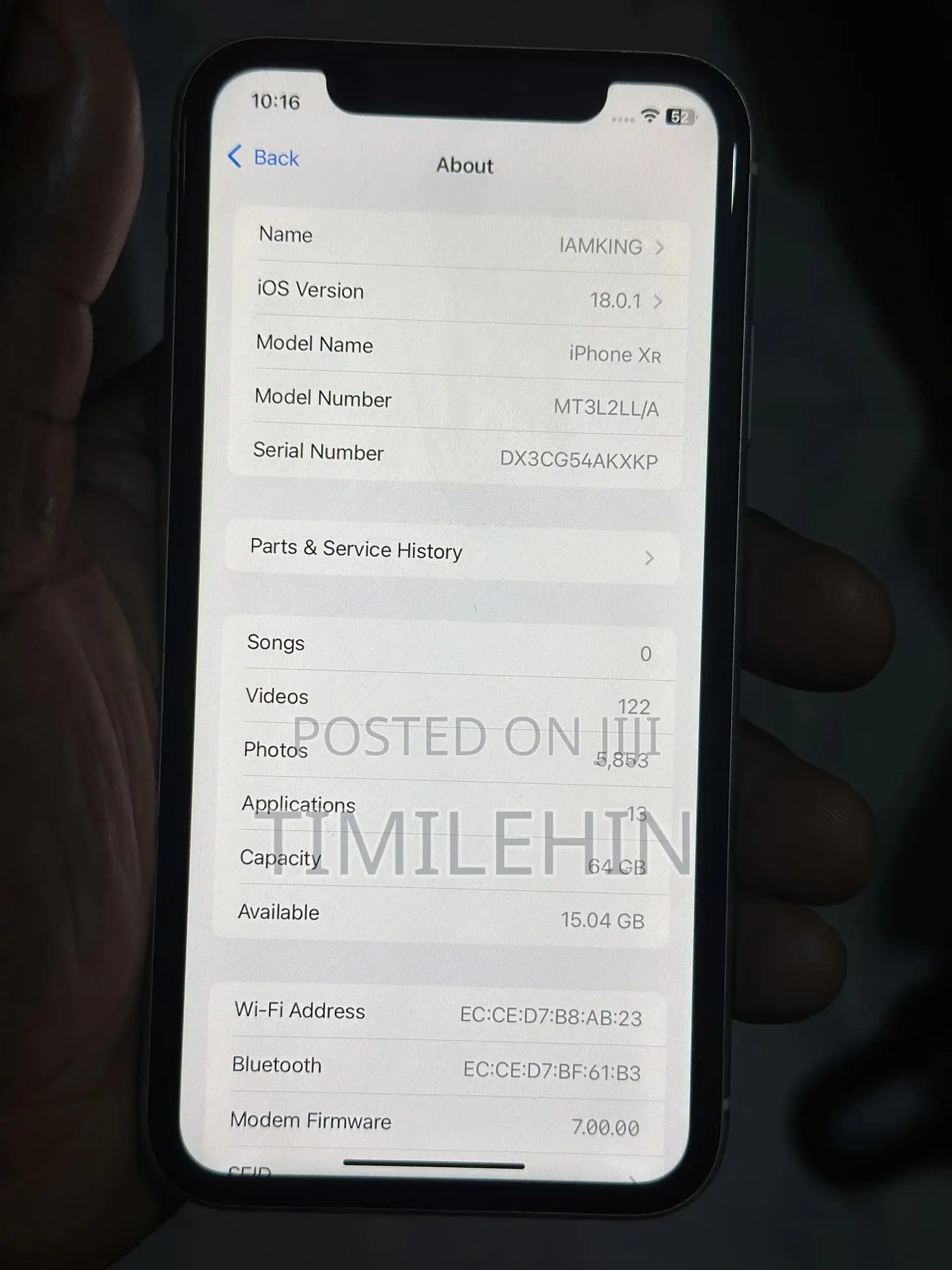 Apple iPhone XR 64 GB White
