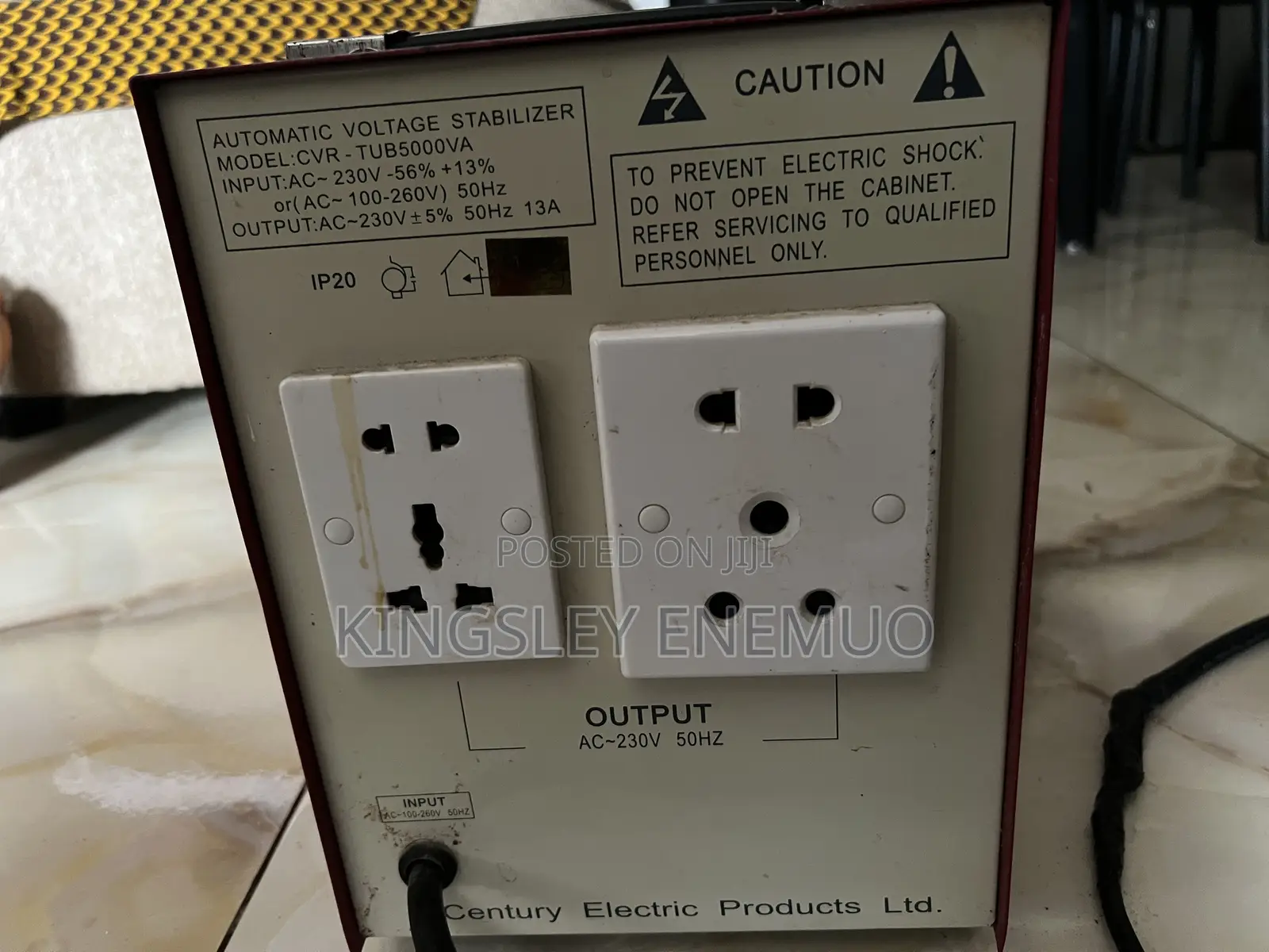 5000va Century Stabilizer