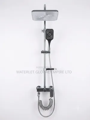 Modern Exposed Thermostatic Shower System / Rain Shower Mixer Set