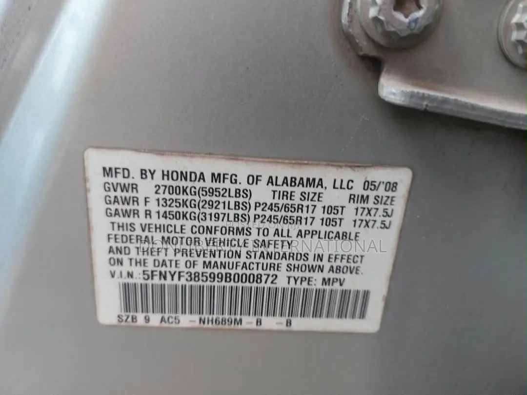 Honda Pilot 2008 Silver