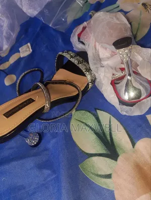 Black Rhinestone Strappy Heels