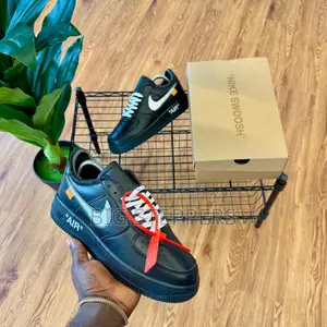 Offwhite X Nike Airforce 1 White Swoosh Sneakers