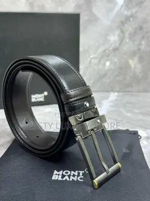 High Quality Scratch Resistant MONT-BLANC Genuine Leather Belts