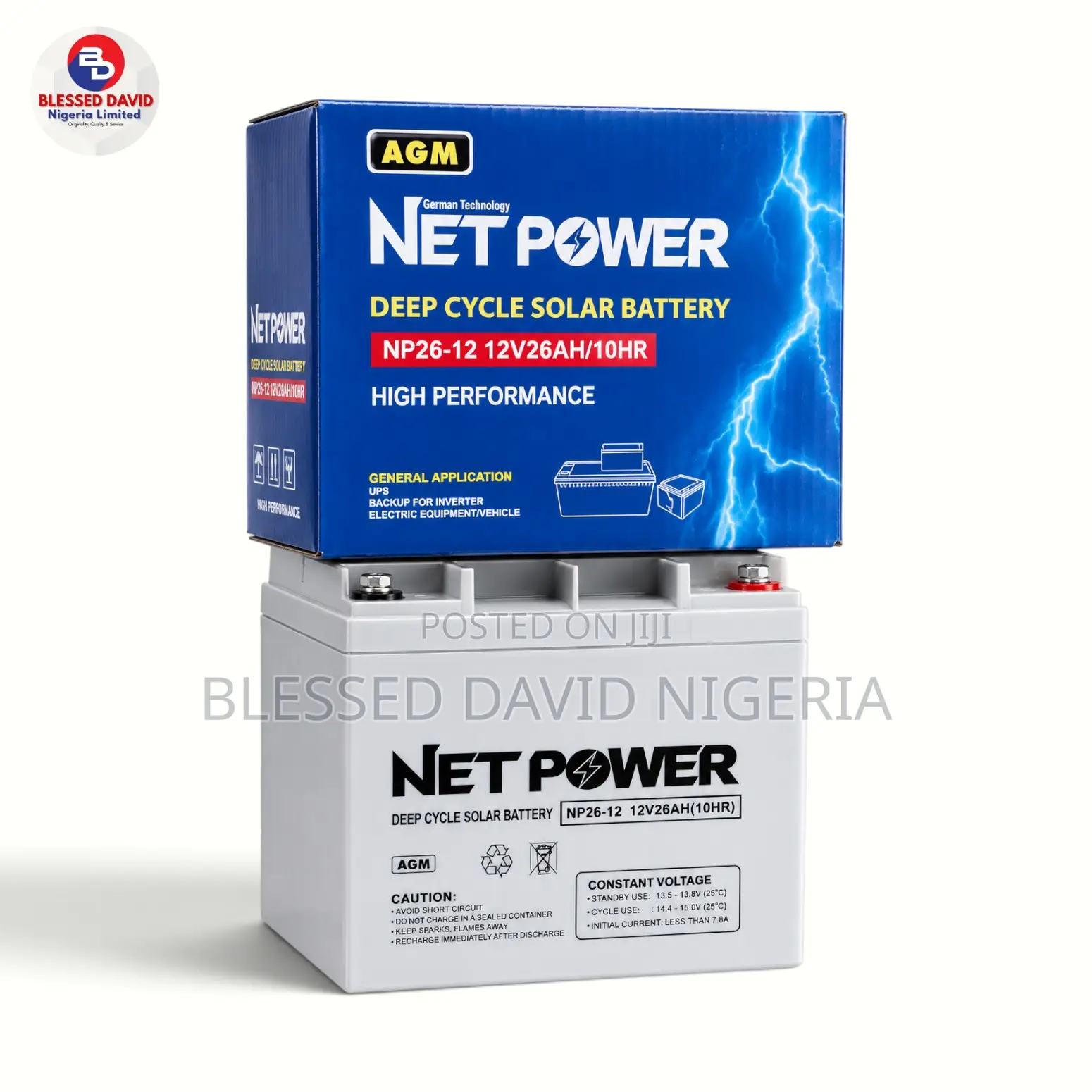 Net Power 12V 26Ah Replacement Battery