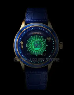 Automatic SKY-SEED Men LEATHER Strap WristWatch 