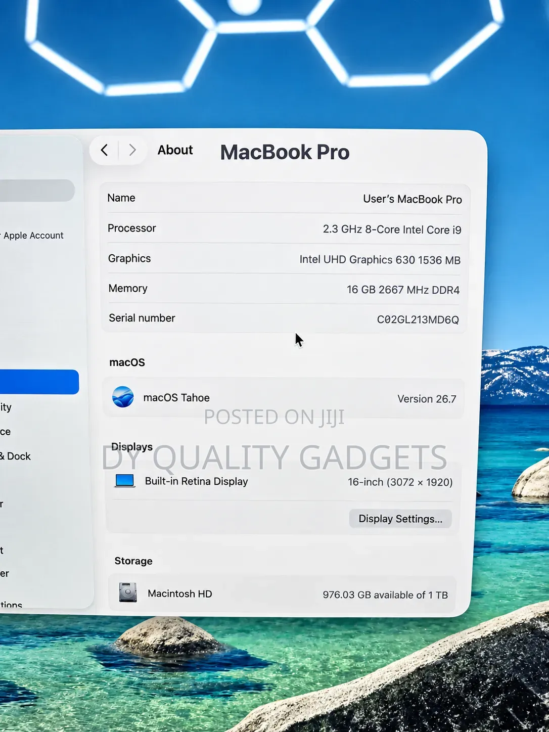 Laptop Apple MacBook Pro 2019 16GB Intel Core i9 SSD 1T