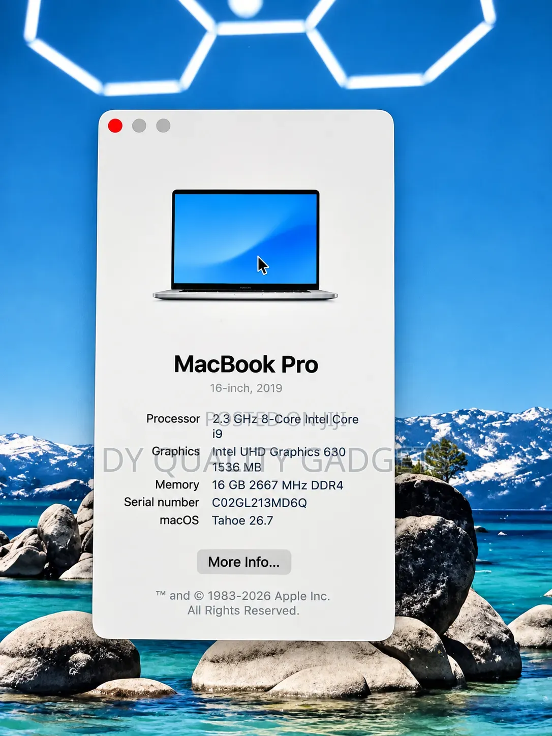 Laptop Apple MacBook Pro 2019 16GB Intel Core i9 SSD 1T