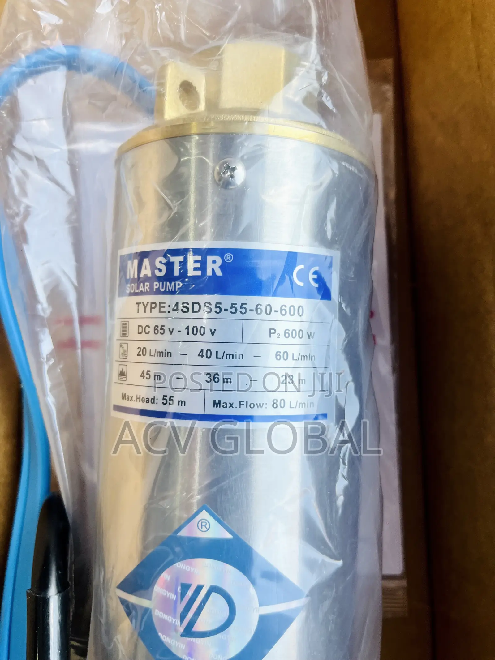 55m Master Solar Borehole Pump