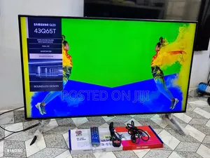 Good as New Samsung 43" Qled Qhdr+ Q65T Bezel-Less Screen Smart TV