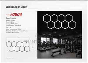 8set Led Hexagon Linear Lighting #0804