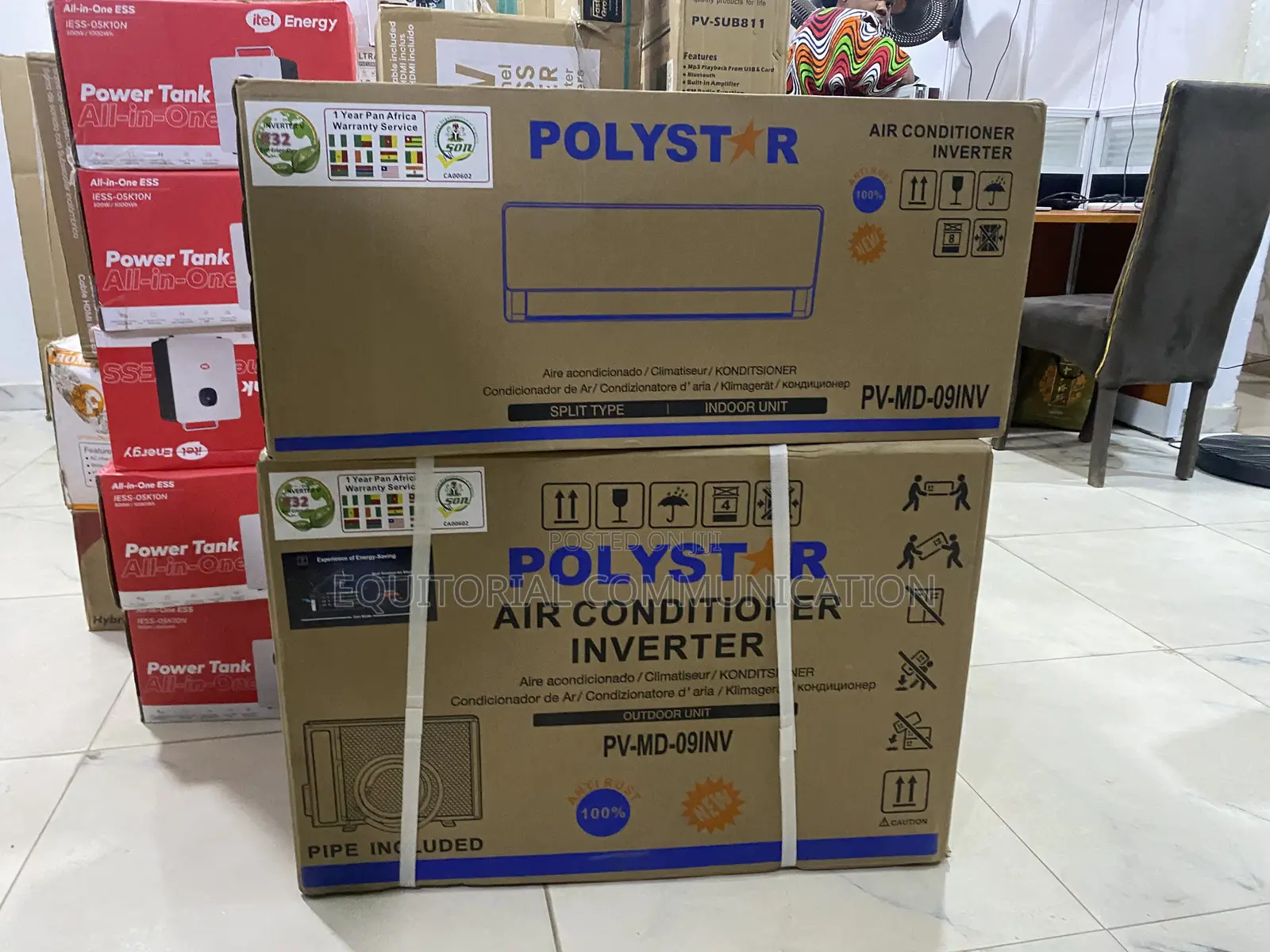 Polystar 1HP Split Air Cooling Machine