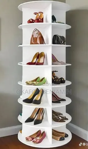 High Quality Seven Layer Rotating Shoe Rack