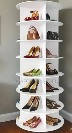 High Quality Seven Layer Rotating Shoe Rack