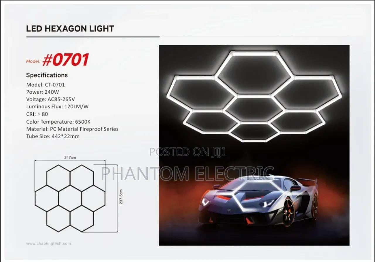 #0701 Led Hexagon Linear Lighting