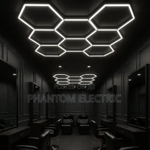Hexagon Car Garage Ceiling Light 8set