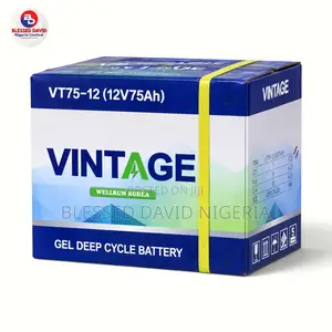 Vintage 12V 75Ah Deep Cycle Battery