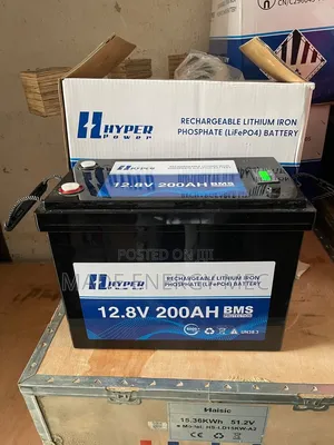  Hyper Power 12.8V 200Ah LiFePO4 Lithium Battery – 2.56kWh