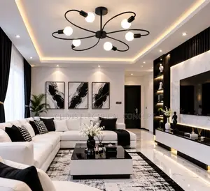 Luxury 6 Glass Chandelier