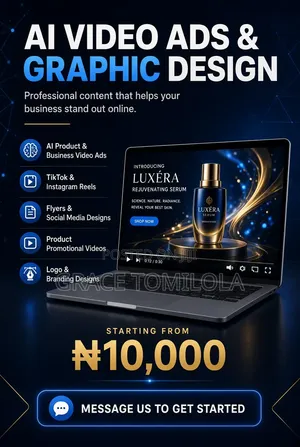 Ai Video Ads and Graphics Design Services