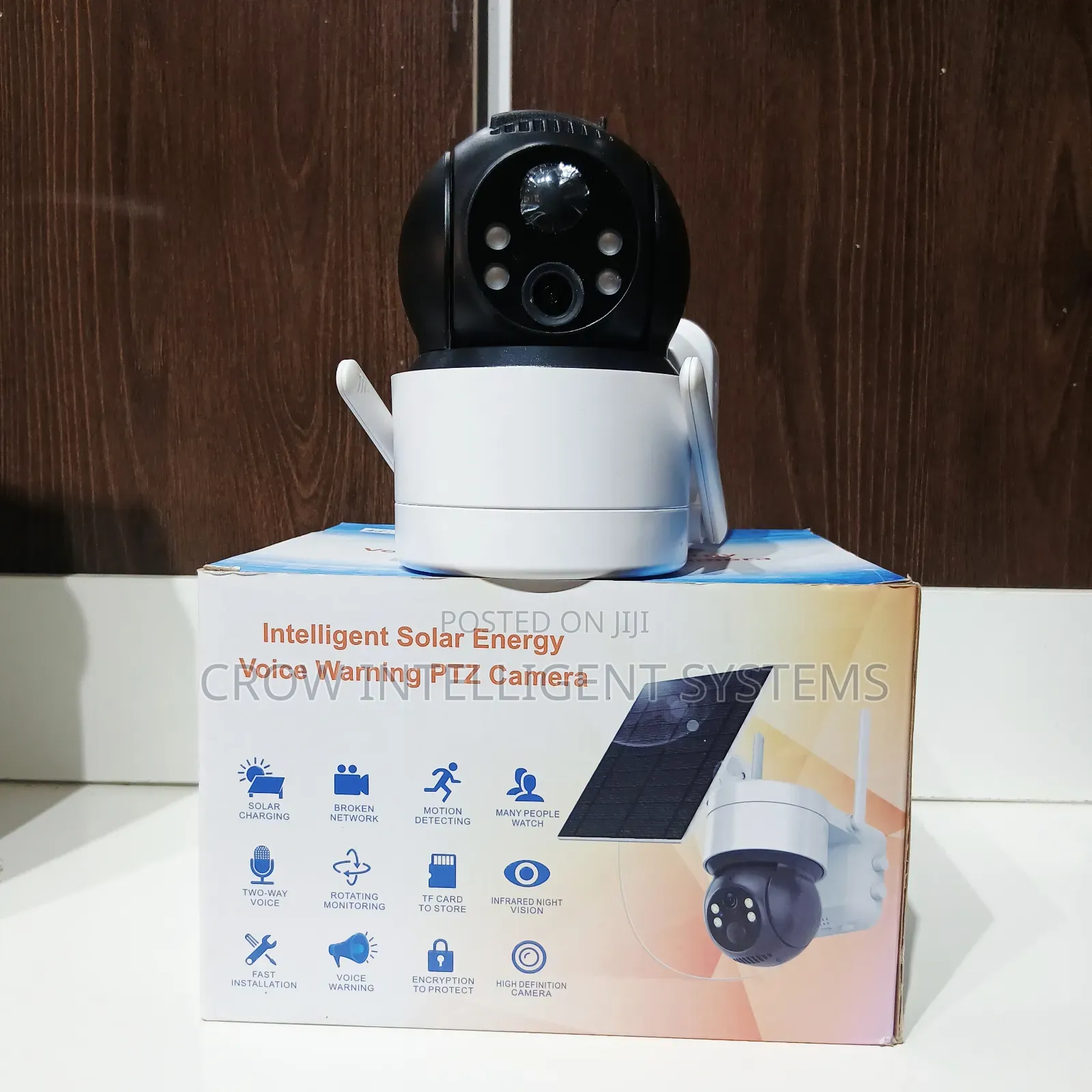 Intelligent Solar Energy Voice Warming PTZ Camera