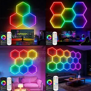 Led Multiple Colors Hexagon Light With Remote