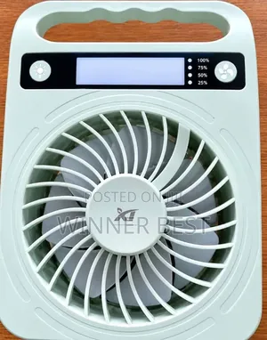 Rechargeable Portable Lightning Table Fan