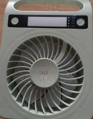 Rechargeable Portable Lightning Table Fan