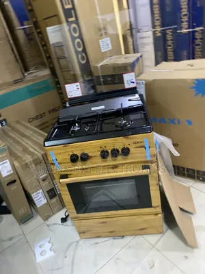 Stylish Maxi 3+1 Wood Design Gas Cooker With Oven
