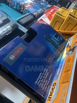 Blue Bosch Rechargeable Green Multi-Line Laser Level Box