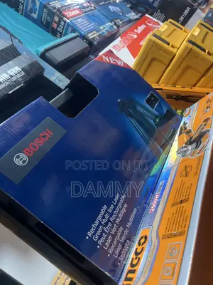 Blue Bosch Rechargeable Green Multi-Line Laser Level Box