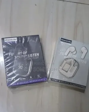 Brand New Ultrapods Transparent Earbuds (Black White)