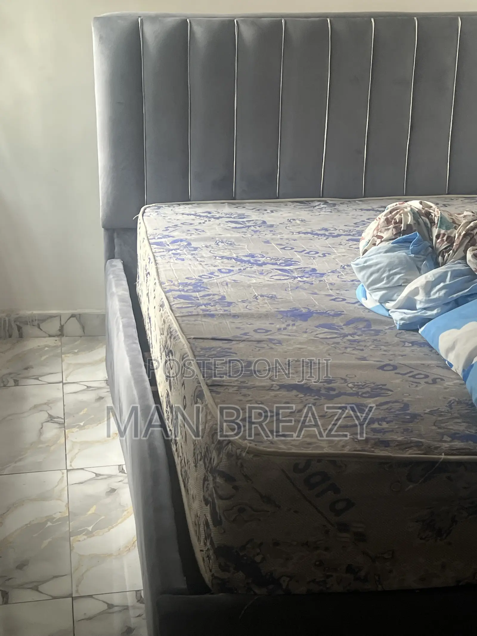 6X6 Mattress and Bed Frame Complete
