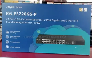 Ruijie 24port Gigabit Cloud Managed Switch (2 SFP Ports, 250W)