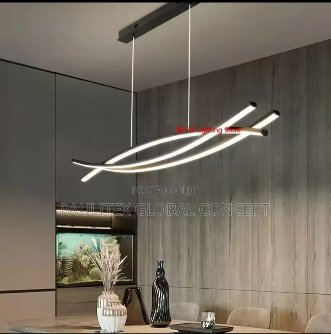 Modern Wavy LED Pendant Light