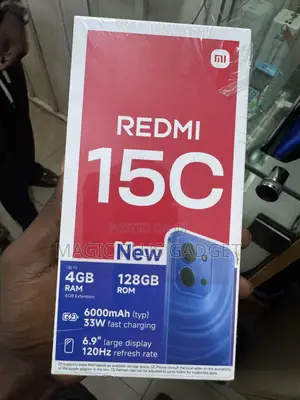 New Xiaomi Redmi 15C 4G 128 GB Black