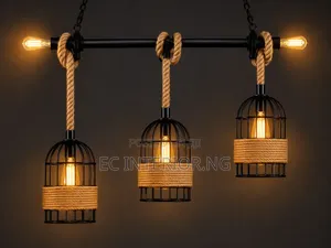 Rope Chandelier Retro Industrial