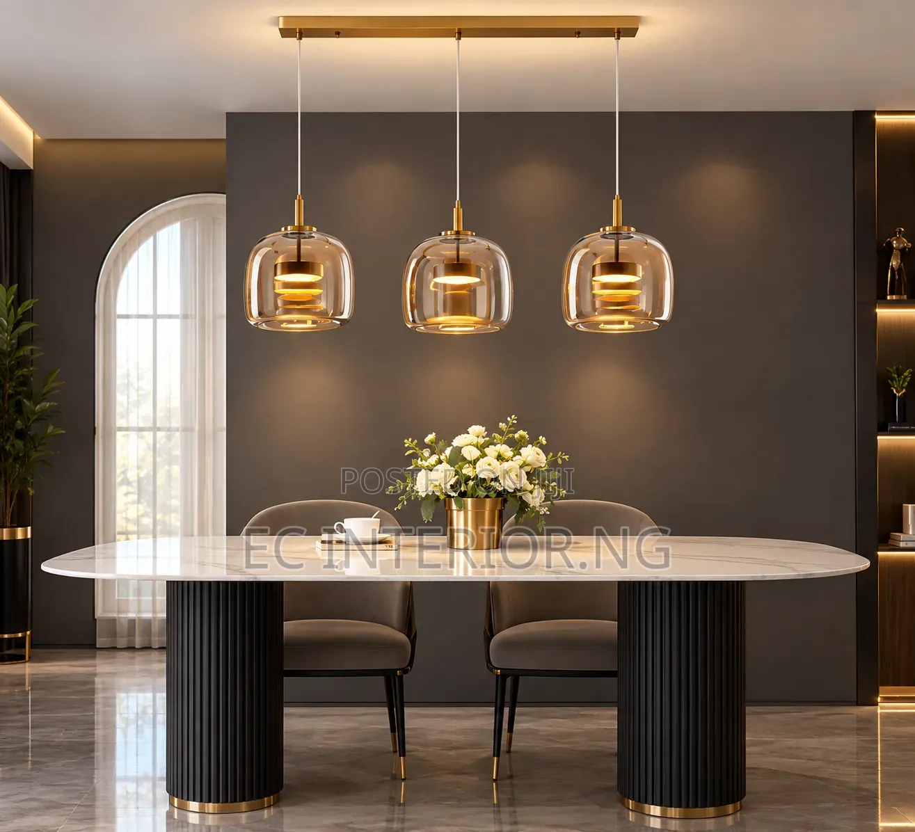 Glass Pendant Light for Kitchen