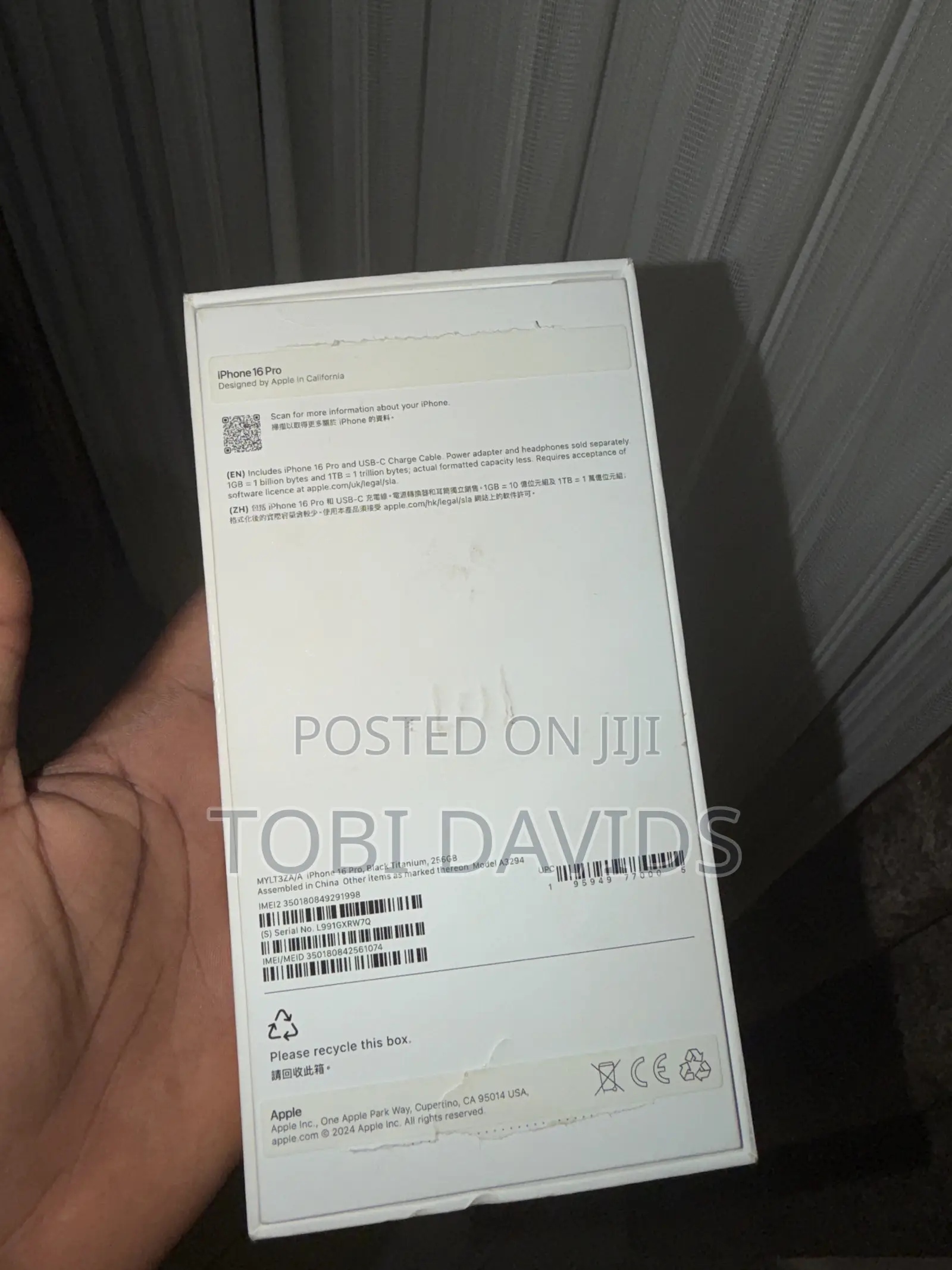 Apple iPhone 16 Pro 256 GB Black