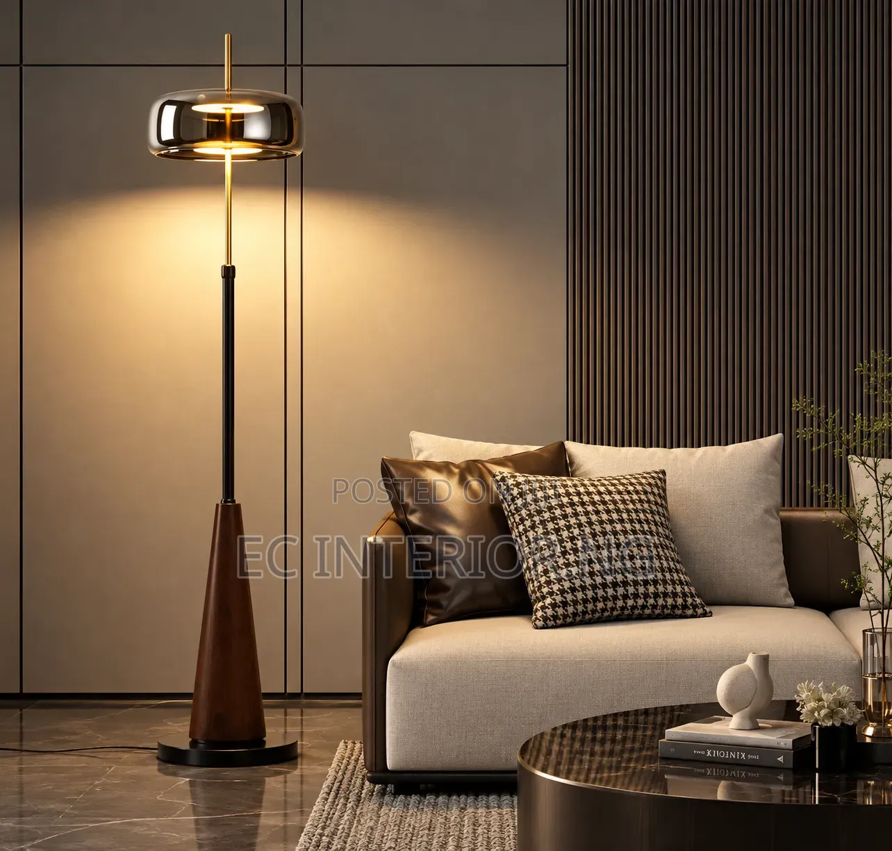 Nordic Glass Lampshade Floor Lamp