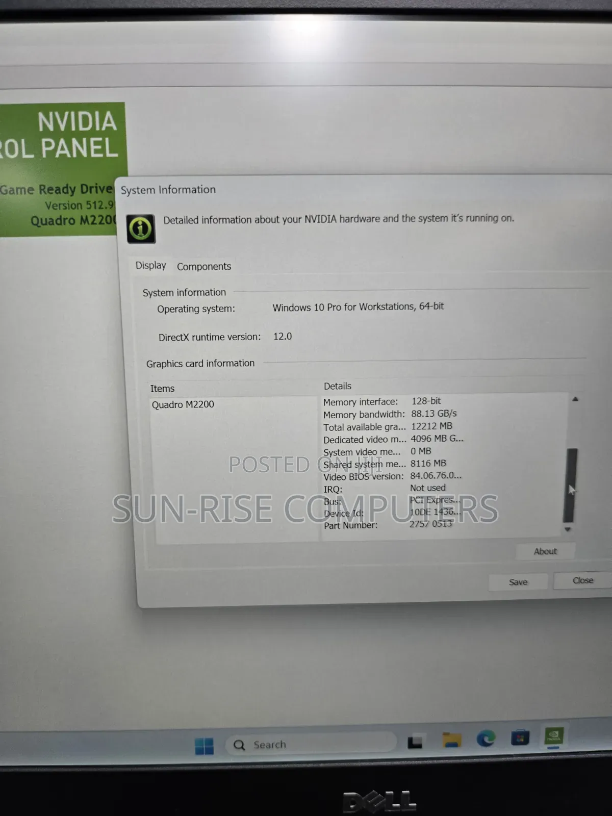Laptop Dell Precision 7520 16GB Intel Xeon SSD 256GB