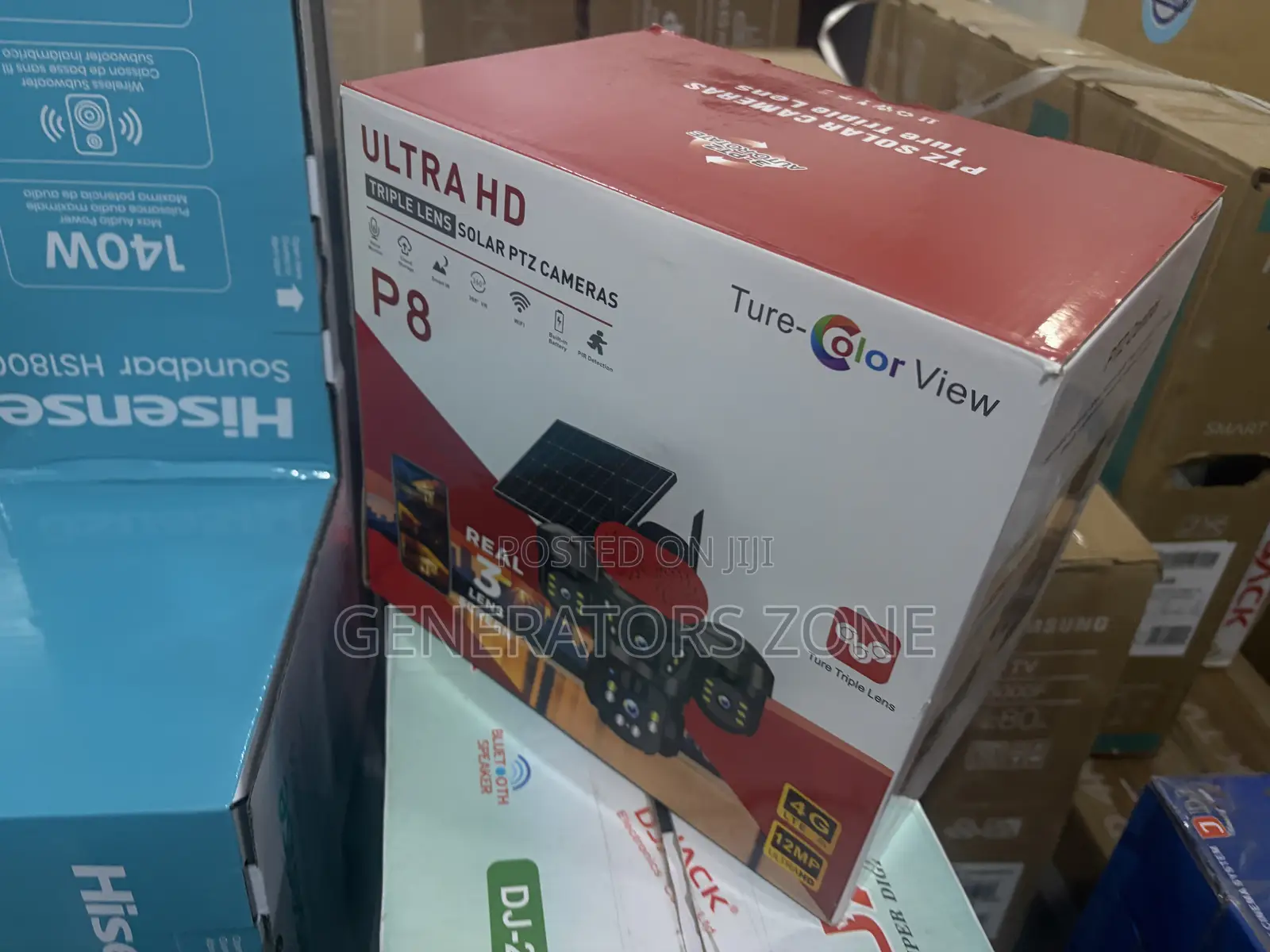 True Color View Triple-Lens Solar Security Camera