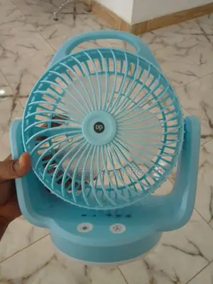 Portable Rechargeable Desktop Fan With LED Light
