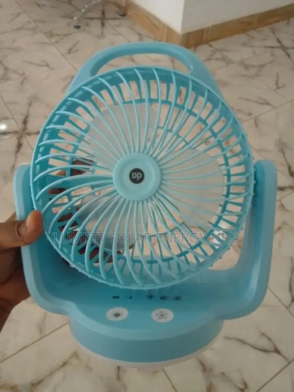 Portable Rechargeable Desktop Fan With LED Light